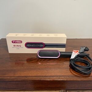 TYMO Pink and Black Hair Straightening Comb